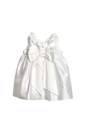 White satin cotton dress LITTLE BEAR KIDS | 8200BIANCO